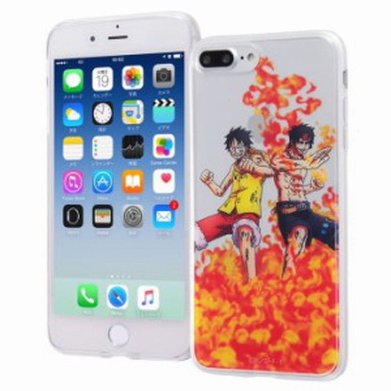 P10倍 Iphone8 Plus Iphone7 Plus ケース ワンピース Tpuケース 背面パネル エース ルフィ One Piece グッズ 通販 Lineポイント最大1 0 Get Lineショッピング