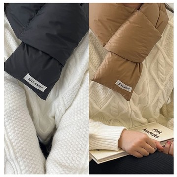 梨花HaNA 韓國INS輕暖沒有負擔．小店長羽絨冬季圍巾防寒保暖