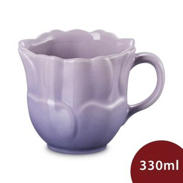 Le Creuset 花瓣系列 花瓣馬克杯 咖啡杯 茶杯 330ml 藍鈴紫