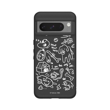 Pixel 8 Pro SolidSuit 黑 - 小貓貓們 Little Cattos - The Dog in me (White)