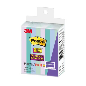 蝦皮隔日到貨 3M 700SS-MC 4色狠黏標籤紙(MC-2)