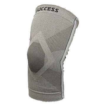 SUCCESS 成功 石墨烯遠紅外線支撐型護膝 加長版護膝設計  35~40cm  灰色  1個