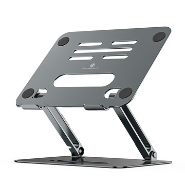 BONERUY ANTIAN 升降式鋁合金雙層折疊筆電支架 深空灰 便攜  1個