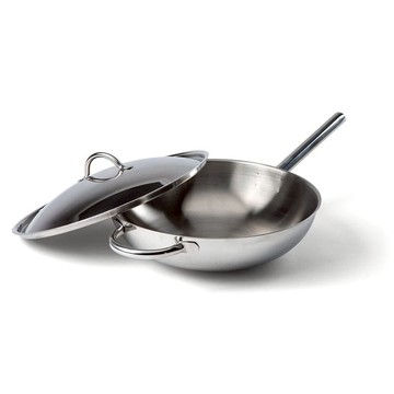 【瑞典 Orrefors Jernverk】炒鍋附鍋蓋-32cm