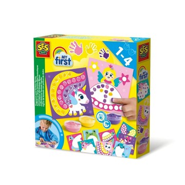 荷蘭SES DIY系列-我用手指畫出奇幻世界-14446 幼兒手指畫 可水洗 激發想像力 精細動作訓練 塗鴉玩具