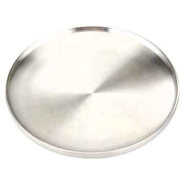 好物良品 304不銹鋼圓形餐盤  銀色  19cm  1個