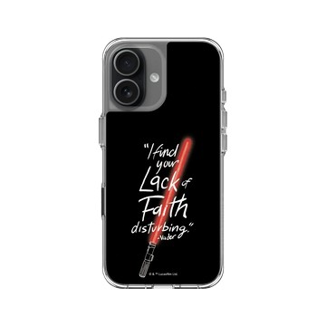 iPhone 17 Clear Case（相機按鈕） 透明 - 迪士尼-星際大戰 Star Wars - 原力咒語-光劍系列