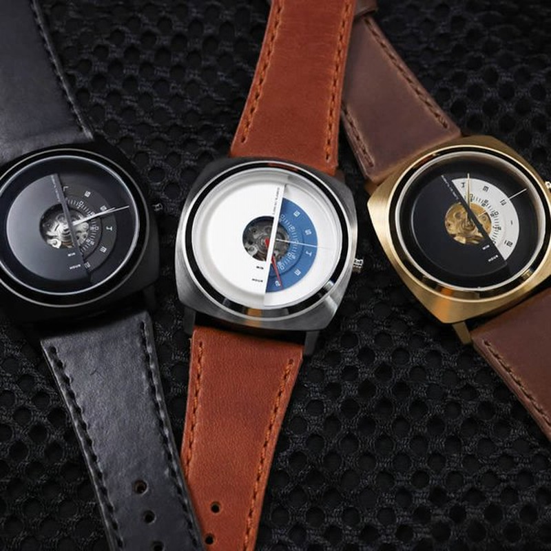 タックス] 自動巻き腕時計 TS2101B メンズ ブラウン