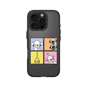 iPhone 16 Pro Clear 酷墨灰 - Godgwawa 變種吉娃娃 - 頂吉四格