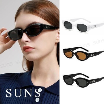 【SUNS】時尚精品貓眼太陽眼鏡 TR90偏光墨鏡 輕量明星款 防眩光 抗UV400(2037)