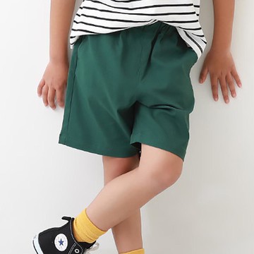 日本 devirock - 超彈力定番色休閒短褲-草綠