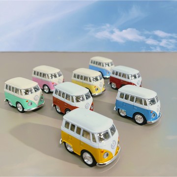 現貨 日本 模型 VW 經典福斯名車 迴力車 公仔 模型車 復古車 蛋糕裝飾 回力車 福斯模型車 桌上擺飾 日本進口