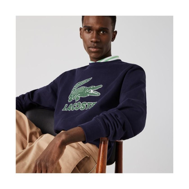 ラコステ メンズ】ラコステ LACOSTE クラックワニロゴクルーネックスウェット | LINEブランドカタログ