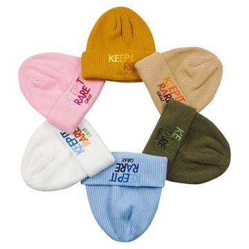 GRAF原創品牌KEEP IT RARE保持稀有系列六色刺繡秋冬針織線帽
