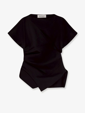 Asymmetrical viscose top - ROHE - gender_Woman