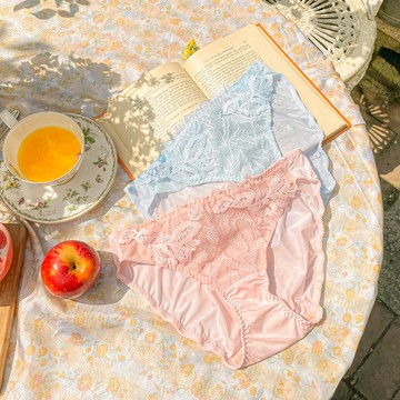 【瑪登瑪朵】La Pretti  低腰三角內褲 M-XL(雲彩粉/水漾藍)