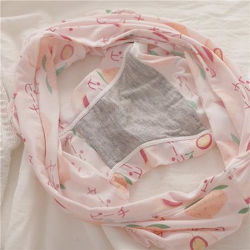 3條中腰冰絲內褲女無痕日系韓版卡通動物印花牛奶絲少女三角褲夏