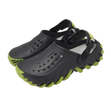 Crocs 洞洞鞋 Echo Icey RO Clog 男女鞋 波波坦克酷炫克駱格 黑 綠 211458001