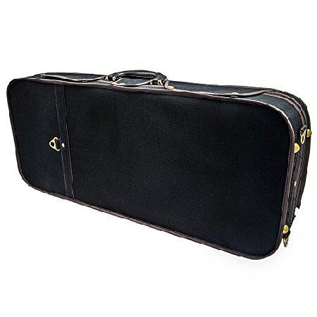 SKY Heavy Duty Full Size Wooden Pro Double Violin Case Black Khaki