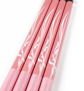 PPA臺球桿粉色女生大頭中式黑八桌球桿小頭美式九球桿中頭分體