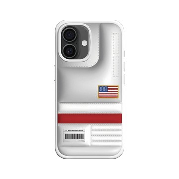 iPhone 16 SolidX 白 - NASA - NASA Space Food Bag - US Flag