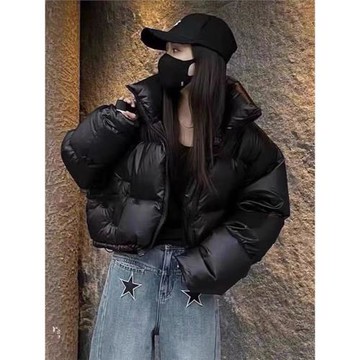 羽絨棉服女秋冬加厚2025新款時尚洋氣百搭小個子短款面包棉衣外套