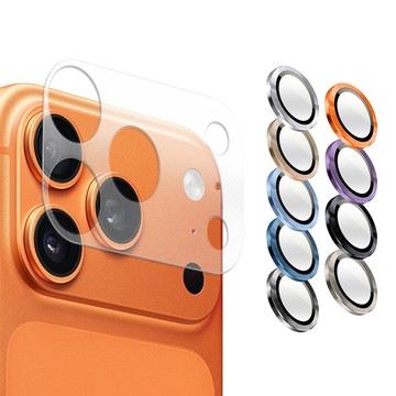 Timo for iPhone 17 /Pro Max /Pro /Air 系列 鏡頭專用 鏡頭底座保貼+3D鏡頭環 二件組