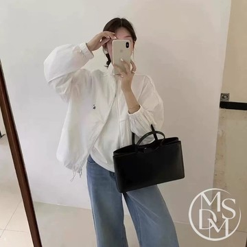 【MDMS】美炸必入手 韓版時尚立領防曬外套 (6colors) 小眾刺繡簡約薄款長袖外套 寬鬆百搭防曬罩衫 S304