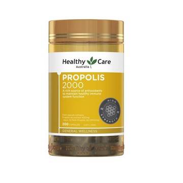 healthy care 澳洲皇家蜂膠膠囊食品 2000mg / 200顆/瓶澳洲晶艷