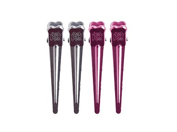 韓國 elisix~沙龍專用蓬鬆無痕髮夾(4入) 顏色隨機出貨【D660117】髮飾