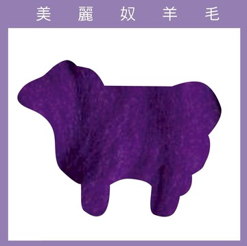 紐西蘭ASHFORD-美麗奴羊毛 M40茄子色｜50g｜DIY手作/羊毛氈材料/文創
