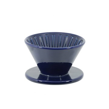 [寶馬牌 錐形陶瓷濾杯 1-4杯 寶藍] JA-06-02-C-B
