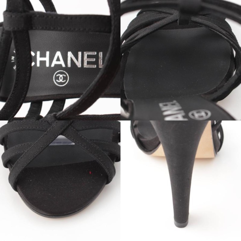 シャネル】Chanel 14B ココマーク ストラップ パールヒール サンダル G30335 ブラック 39 未使用【中古】【正規品保証】204768  | LINEブランドカタログ