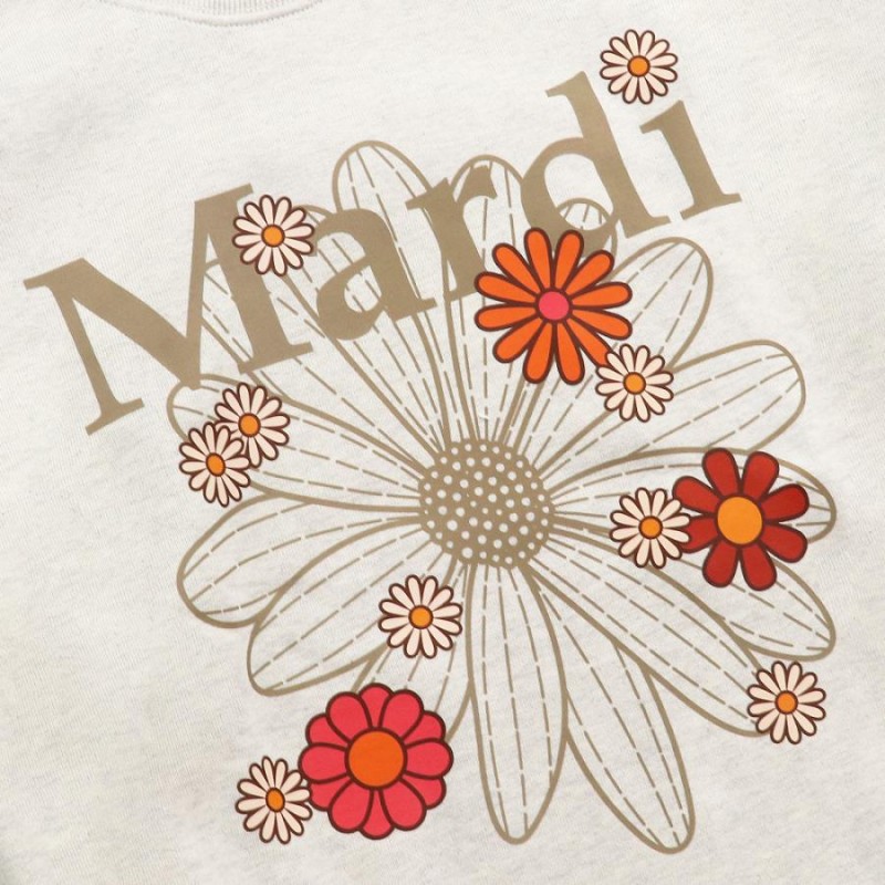 マルディメクルディ Mardi Mercredi スウェット SWEATSHIRT FLOWERMARDI BLOSSOM OATMEAL TAUPE  長袖 レディース 韓国 ファッション アパレル | LINEブランドカタログ