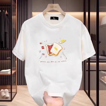美式復古 蓋屁股上衣 印花 t恤 純棉上衣 寬鬆上衣式衣服 寬鬆上衣短袖 流行衣服 休閒上衣