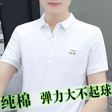 男士POLO衫 透氣 排汗 男士短袖恤純棉翻領戶外運動時尚上衣夏季薄款體恤衫0719