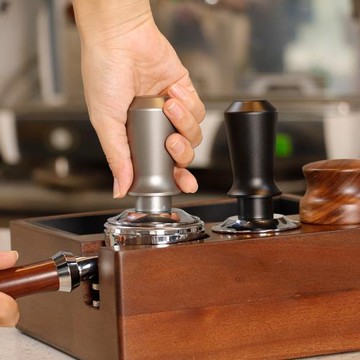 新款咖啡雙彈簧恒力壓粉器 意式咖啡壓粉錘布粉器 51/53/58填壓器