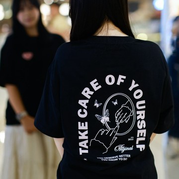 【CREEPS】Self Love Club 寬鬆重磅印花T恤 210g