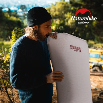 naturehike 挪客布穀方型自動充氣墊 杏仁黃 6cm 單人(悠遊戶外)