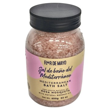 FLOR DE MAYO 佛洛美 玫瑰精萃緊緻抗皺地中海沐浴鹽 650g  1罐