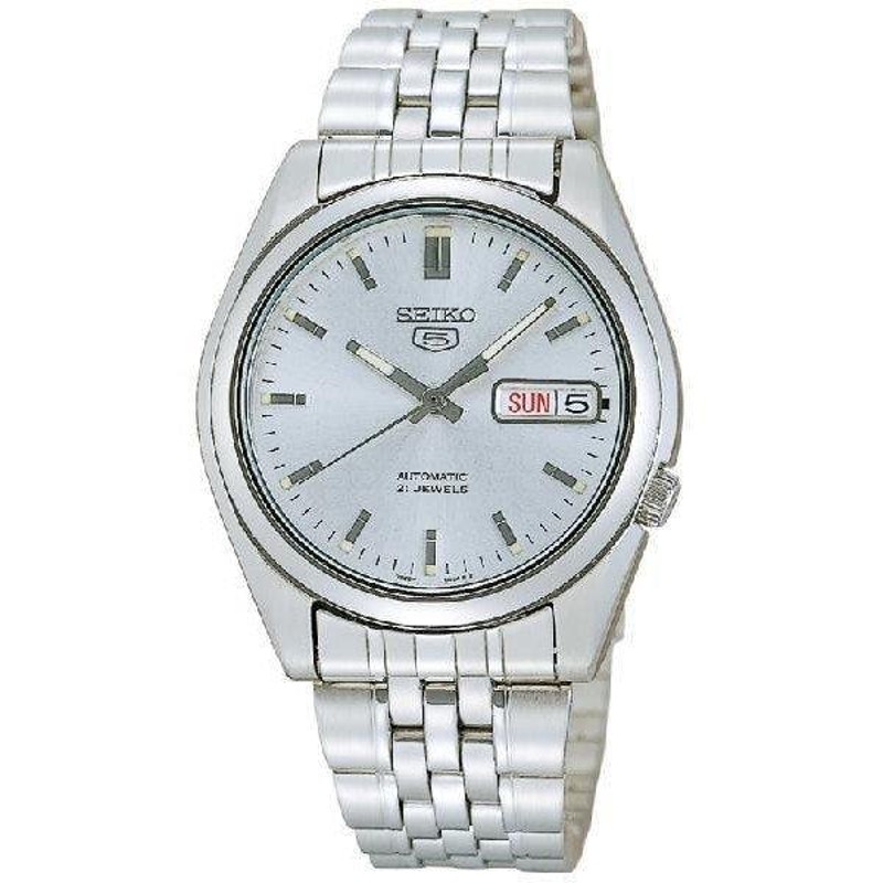 セイコー SEIKO 5 自動巻き メンズ 腕時計 シルバー SNK355K1 | beia