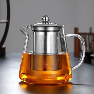 淺茗軒耐高溫玻璃茶壺加厚過濾泡茶壺家用小號功夫煮茶壺茶具套裝