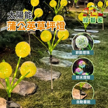 【綠藝家】太陽能蒲公英庭院燈 IP65防水 戶外景觀燈 自動亮燈 花園裝飾燈 陽台草坪燈 浪漫氛圍