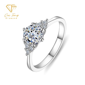 【CF鑽飾】戒指 莫桑鑽《繁星》1克拉 女戒 鑽戒