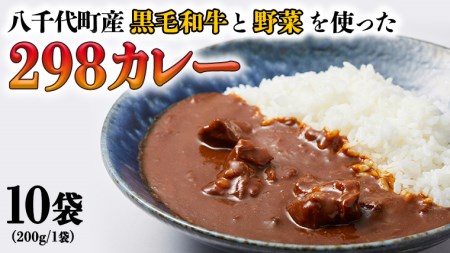  298（にくや） カレー （200g×10袋） レトルト ビーフ 和牛 ひとり暮らし インスタント お取り寄せ 惣菜 グルメ [CA003ya]