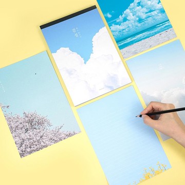 Pinkfoot 5000 感性便條式信紙 2入組 (混色)  混色  2本