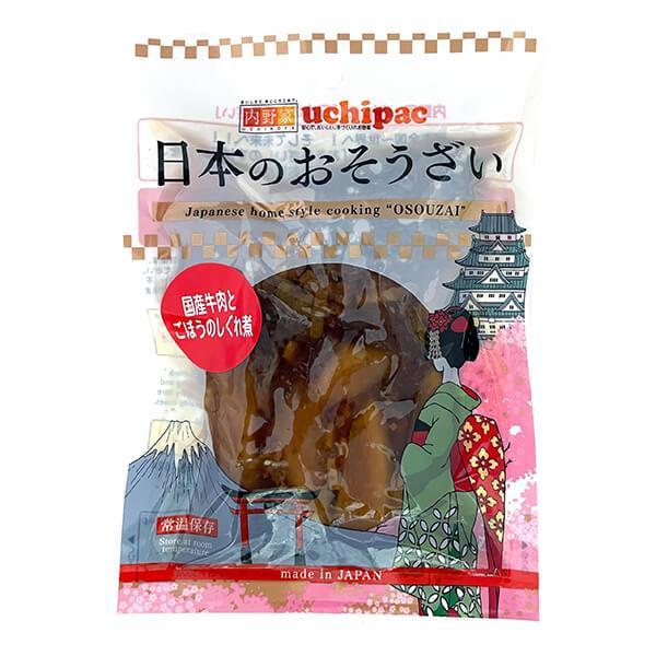 レトルト おかず お惣菜 日本のおそうざい 国産牛肉とごぼうのしぐれ煮 120g 内野屋