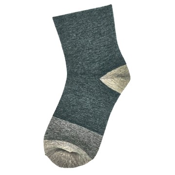 足健美襪品 竹炭抑臭踝襪 5雙入 超細針  22~28cm  灰色