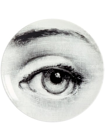 Fornasetti - Tema E Variazioni N248 wall plate (26cm) - unisex - Porcelain - One Size - White