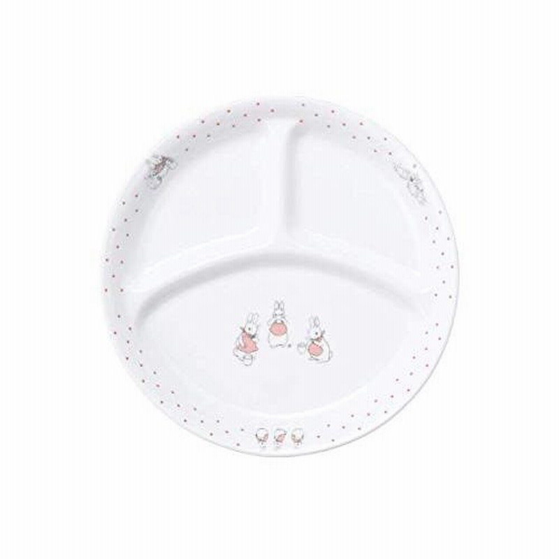 OGISO(おぎそ) ピーターラビット ドットガールズ 強化磁器食器4点